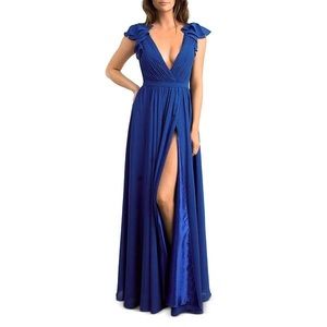 Basix Black Label Blue women’s Evening Gown 12